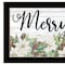 Homeroots Merry and Bright Black Framed Print Wall Art 529710 - alternate 2