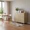Homeroots 47in Natural Console Accent Cabinet With Three Shelves And One Drawer 488501 - alternate 2