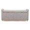 Homeroots 48in Gray and Gold Fabric Upholstered Bench 668846 - alternate 2
