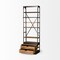 Homeroots 94" Brown Copper and Wood Ladder Bookcase 380586 - alternate 3