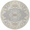 Homeroots 8' Beige Ivory And Gray Round Oriental Washable Indoor Outdoor Area Rug 596610 - alternate 2