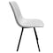 Leisuremod Markley Modern Leather Dining Chair With Metal Legs, Light Grey MC18LGR - alternate 2