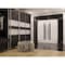 Vdomdoors Aluminum Double Doors Dekton 0163 Ardesia Nero 2 Sidelight and Top Transom Entry Door Painted (W100 DEKTON0163DEXD-ARD-W14+72+14xH80+14-LH-O - alternate 2