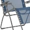 Homeroots 30" Blue and Gray Steel Outdoor Zero Gravity Chair with Blue Cushion 320649 - alternate 2