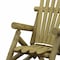 Homeroots 31" X 42" X 41"  Natural Wood Rocking Chair 370284 - alternate 3