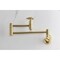 Kingston Brass Wall Mount Pot Filler Faucet, Brushed Brass KS8107CG - alternate 3