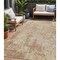 Homeroots 5' X 8' Copper And Beige Abstract Washable Indoor Outdoor Area Rug 605543 - alternate 1