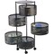 Home-Complete Kitchen Storage Rolling Cart with Wheels 5 Tier Rotating Baskets for Pantry, Bathroom, or Craft Room 83-106-B - alternate 3