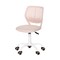 Homeroots Pink and White Adjustable Height Swivel Rolling Office Chair 568065 - alternate 2