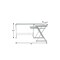 Homeroots 62" Clear Glass and Stainless Steel Computer Desk 723780 - alternate 2