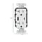 Leviton 5.1A USB Type A/Type-C Wall Outlet Charger with 20A Tamper-Resistant Receptacles T5833-W - alternate 2