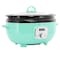 Megachef 6.9 Quart Oval Electric Slow Cooker in Turquoise with Black Pot MCSC-OV650T - alternate 2