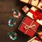 Martha Stewart Holiday Wreath Ornament 4 Piece Set in Red and Green 97152.04 - alternate 2