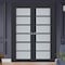 Sartodoors Slab Barn Door Panel Solid Core Modern Interior VEREGIO7602S-ANT-18 - alternate 2