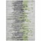 Homeroots 3' X 5' Green And Silver Abstract Washable Indoor Outdoor Area Rug 582386 - alternate 2