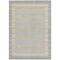 Homeroots 9' X 12' Gray And Silver Striped Washable Indoor Outdoor Area Rug 610472 - alternate 3