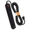 Digital Energy 6-Outlet Surge Protector Power Strip with 2 USB Ports, 25 Ft.; Black ENR1-1008 - alternate 2