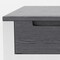 Homeroots 63" Gray and Silver Writing Desk With Three Drawers 482422 - alternate 2