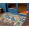Homeroots 3' X 5' Ivory Yellow Orange Green And Blue Palm Leaf Indoor Outdoor Area Rug 545024 - alternate 3