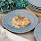 Modern Southern Home Capri 6 Piece 11 Inch Stoneware Embossed Dinner Plate Set in Blue 750120468M - alternate 2