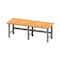 Pucel Hardwood Top KD Workbench, 144 in W x 30 in D x 34 1/4 in H-39 1/4 in H, Black W-30144-KD-ABL - alternate 1