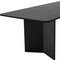 Homeroots 79" Black Solid Wood Sled Base Dining Table 712195 - alternate 3