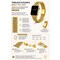 Elegani Yellow Gold Classic Multi-Link Stainless Steel Replacement Band Compatible with Apple Watch 49mm BJBF-YGD-49mm - alternate 3