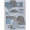 Homeroots 3' X 5' Blue And Gray Geometric Washable Indoor Outdoor Area Rug 618010 - alternate 4