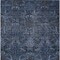 Homeroots 8' X 10' Navy Blue And Charcoal Damask Washable Indoor Outdoor Area Rug 603326 - alternate 3