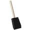 Linzer Project Select 2'' High Density Closed Cell Foam Brush with Wood Peg Handle 8505 0200 - alternate 1