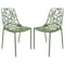 Leisuremod Modern Devon Aluminum Chair, Khaki Green, 2PK DC23G2 - alternate 1