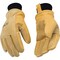 Kinco M Pigskin Leather Cold Weather Black/Gold Ski Gloves 901-M - alternate 2