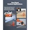 Vevor VEVOR Roller Stand 2500 LBS Load 27.6"-52" Height Adjustable 45# Steel Foldable 1104A - alternate 2