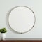 Homeroots 29" Gold Metal Round Accent Mirror 607282 - alternate 1