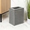 Happimess Junie Coastal Farmhouse Handcrafted Acacia Wood Indoor/Outdoor 2.7-Gallon Rectangular Grid Wastebas HPM1600B - alternate 2