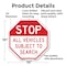 Signmission Stop All Vehicles Subject to Search, 10 Inch X 10 Inch, Aluminum Metal Signs OC-A-10-284 - alternate 3