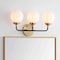 Jonathan Y Caleb 22" 3-Light Contemporary Transitional Iron/Glass LED Vanity Light, Brass Gold/Black/White JYL9058B - alternate 3