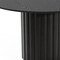 Homeroots 52" Black Solid Wood Pedestal Base Round Top Dining Table 721032 - alternate 2