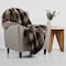 Lavish Home Faux Fur Throw Blanket 60x70 Blanket Soft Throw with Plush Faux Fur Front & Warm Mink Back 66-THROW056 - alternate 3