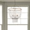 Homeroots Gold And White Empire Three Light Metal and Beads Dimmable Chandelier 611362 - alternate 1