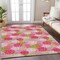 Homeroots 8' X 10' Pink Green And Ivory Polka Dot Washable Indoor Outdoor Area Rug 594277 - alternate 2