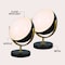 Jonathan Y Orion 12" Modern Contemporary Adjustable Rotating Globe w/Sliding Diffuser Shield LED Table Lam, 2PK JYL6019A-SET2 - alternate 2