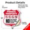 Signmission Private Property Shield Sign No Skateboa, 18 inch X 18 inch, Vinyl Decal, 2PK SHI-D-2PACK-18-442 - alternate 3