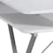 Homeroots 32" White and Silver Computer Desk 333371 - alternate 2