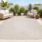 Jonathan Y Miles Modern Minimalist Radius Corner Solid Beige 4 ft. x 6 ft. Indoor/Outdoor Shaped Area Rug SHP100B-4 - alternate 1