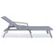 Leisuremod Marlin Patio Chaise Lounge Chair with Armrests in Grey Aluminum Frame, Dark Grey, 2PK MLAGR-77DGR2 - alternate 4