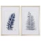 Homeroots 18" X 28" Champagne Gold Color Frame Indigo Ferns, Set Of 2, 2PK 365755 - alternate 1