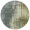 Homeroots 8' Sage Beige And Brown Round Abstract Washable Indoor Outdoor Area Rug 587322 - alternate 2