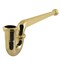 Kingston Brass 1-1/4, or 1-1/2 x 1-1/2 in. P-Trap with Bell Flange, 19 in. Length, 18 Gauge, Polished Brass CC5242 - alternate 1
