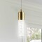 Jonathan Y Bolha 4.75" 1-Light Bubble Acrylic/Iron Modern Minimalist Integrated LED Pendant, Brass Gold JYL7221B - alternate 2